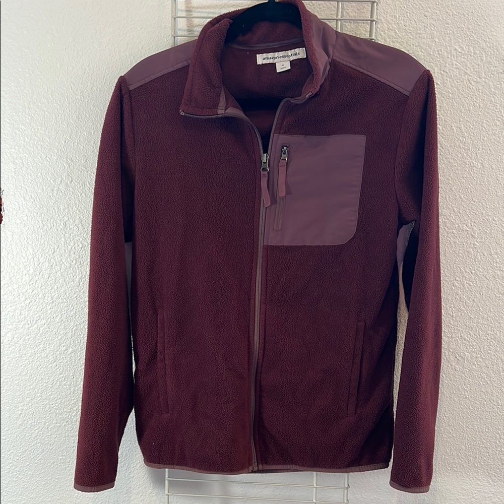 Men's Burgundy Fleece